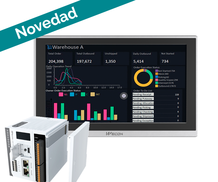Serie PI9000ig Wecon novedad en el mercado con pantallas HMI IIoT con IoT y GPU integrados
